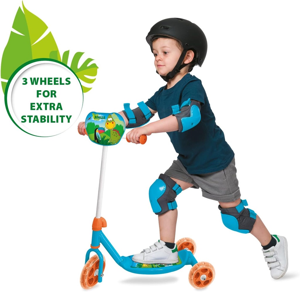 Mondo My 1st Jungle Scooter – 3-Wheel Toddler Scooter with Bag