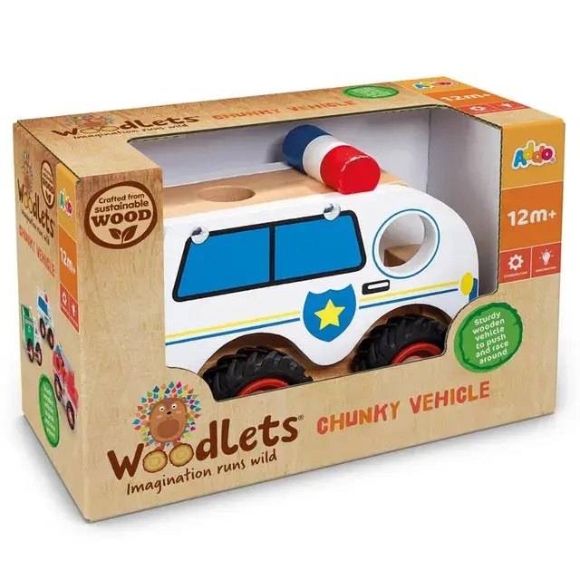 ADDO - Woodlets Chunky Wooden Vehicles - 1pc -  Style May Vary (1).webp