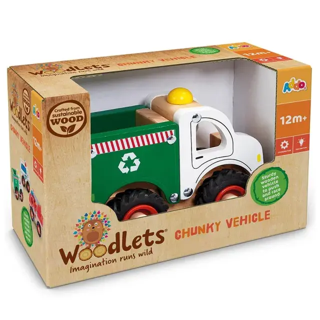 ADDO - Woodlets Chunky Wooden Vehicles - 1pc -  Style May Vary.webp