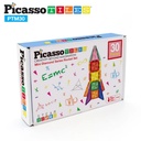 Picasso Tiles - Magnetic Mini Diamond Rocket - 30 Pcs