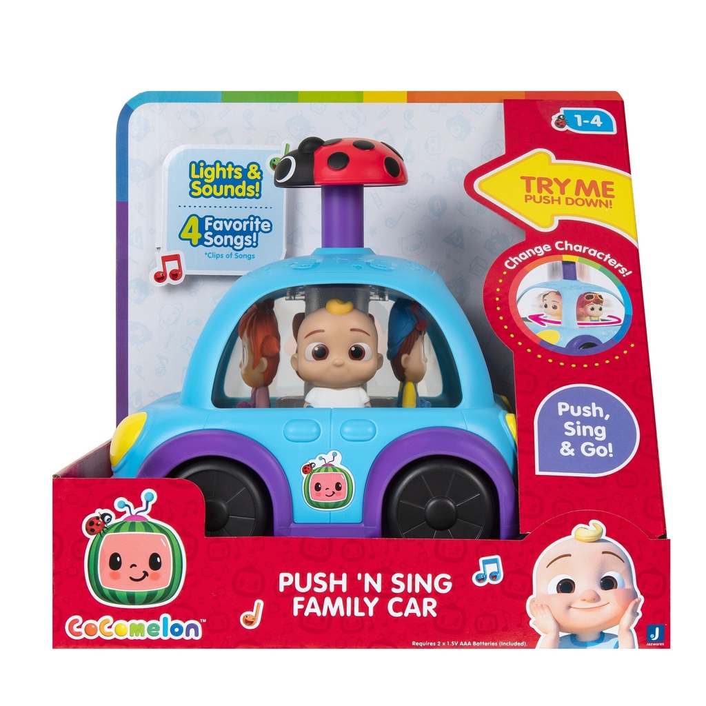 CoComelon Push ‘N Sing Family Car
