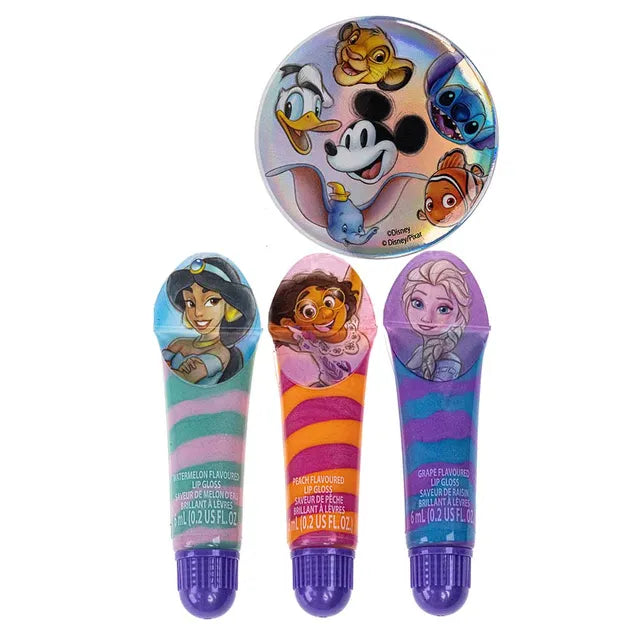 Townleygirl Disney 100th Anniversary Swirl Lip Gloss Set with Mirror - 4 Pieces