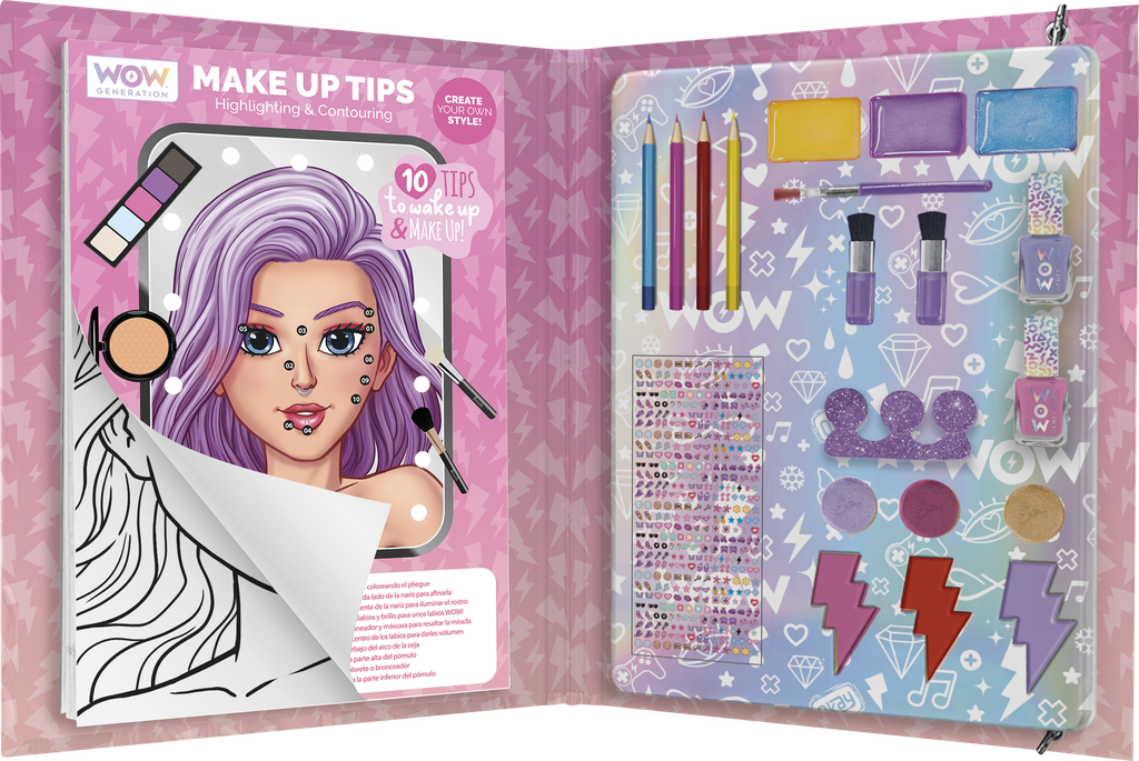 WOW Generation Makeup & Color Master Book – Complete Beauty Art Set