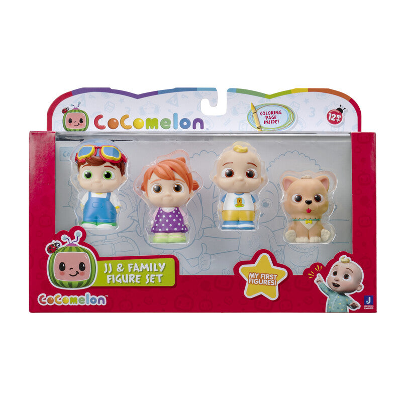 CoComelon JJ & Family 4-Figure Pack – JJ, YoYo, TomTom & Bingo