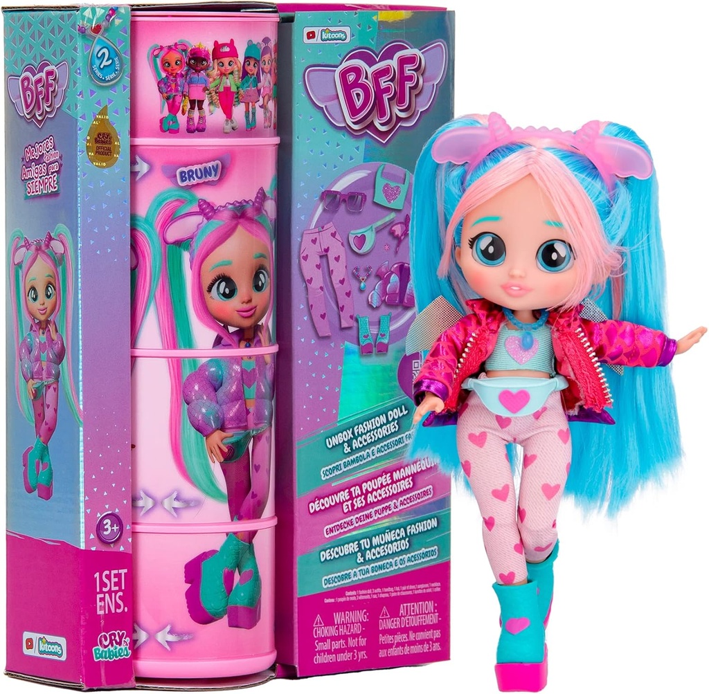 Cry Babies BFF Bruny Fashion Doll