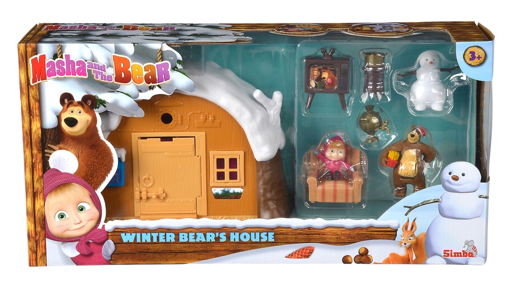 Simba - Masha and the Bear Masha Play Set "winter bear's house"