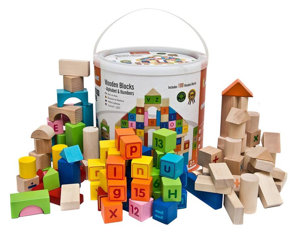 Alphabets and Numbers block 100Pcs - Viga