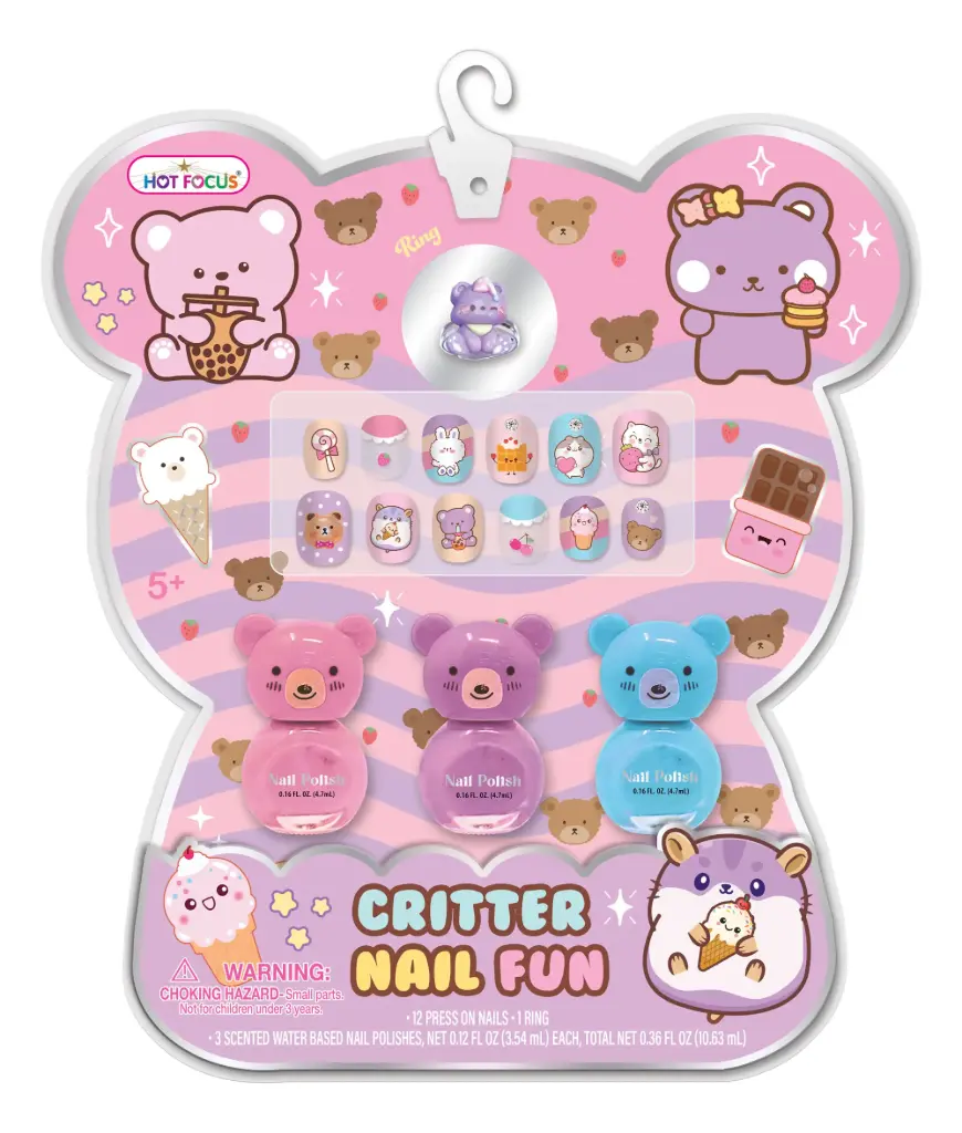 Critter Nail Fun Set – Hot Focus