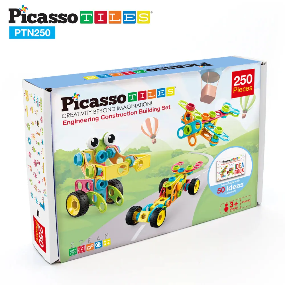 Engineering Construction Building Set 250 pcs – PicassoTiles