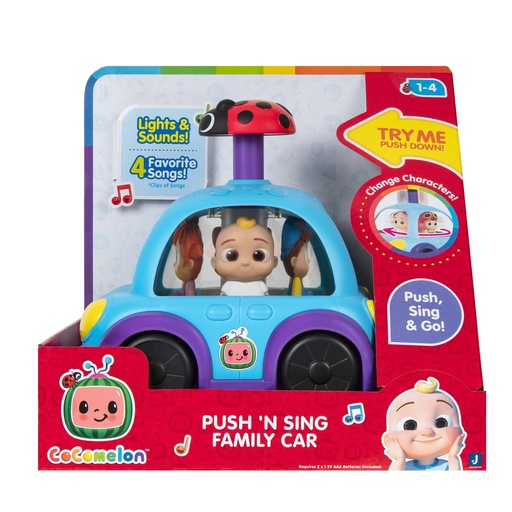 CoComelon Push ‘N Sing Family Car