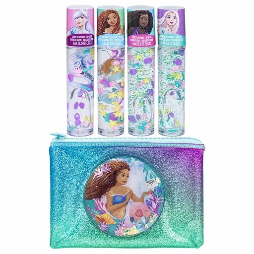 Townley Girl - Disney Princess - 4 Pack Lip Gloss Set with a Zip Pouch