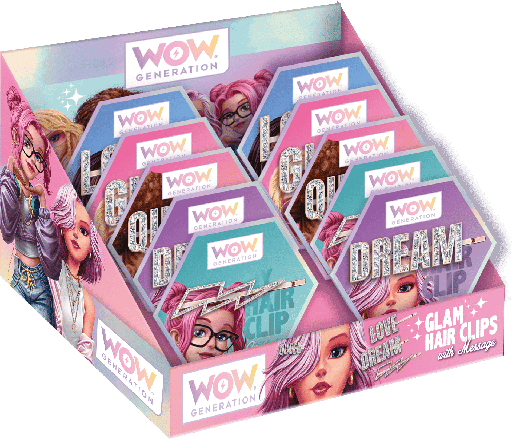 Glitter Hair Pins with Message-Wow Generation