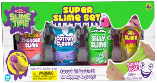Doh time Slime Super Slime Set 4 Cans
