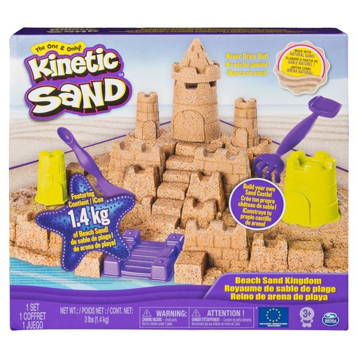Kinetic Sand Beach Sand Kingdom (3lbs)