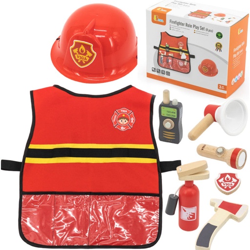 Firefighter Role Play Set (8 pcs)-Viga